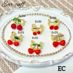 #Ear cuff Cereza oro chino 