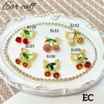 #Ear cuff Cereza oro chino 