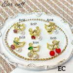 #Ear cuff Cereza oro chino 