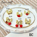 #Ear cuff Cereza oro chino 
