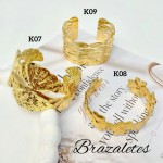 #0 pulsera rigida elegante en acero 