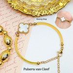 #00 pulsera van cleff elegante oro chino 18k
