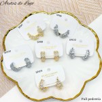 #B Sp zarcillo lujos oro chino 18k
