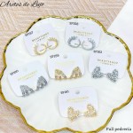 #B Sp zarcillo lujos oro chino 18k