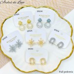 #B Sp zarcillo lujos oro chino 18k