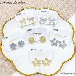 #B Sp zarcillo lujos oro chino 18k