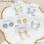 #B Sp zarcillo lujos oro chino 18k