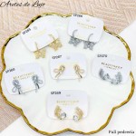 #B Sp zarcillo lujos oro chino 18k
