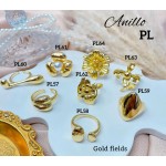 #A Anillos Tipo Chunky Oro Chino 