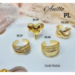 #A Anillos Tipo Chunky Oro Chino 