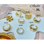 #A Anillos Tipo Chunky Oro Chino 