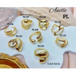 #A Anillos Tipo Chunky Oro Chino 