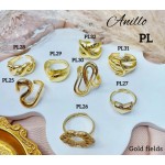 #A Anillos Tipo Chunky Oro Chino 
