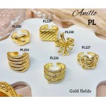 #A Anillos Tipo Chunky Oro Chino 