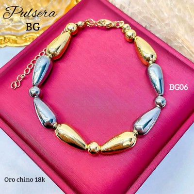 pulsera balin oro chino 