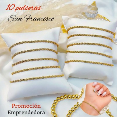 Super promocion 10 pulsera san Francisco por 10$