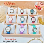 Super promocion en reloj de dama 10 por 24.50