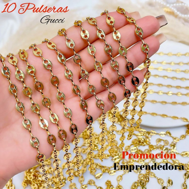 Super promocion en pulsera Gucci 10 por 13.5$