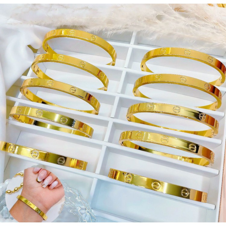 Super promocion en pulsera catier y clavo 10 por 20$oro chino