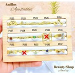 #A Anillos ajustable Baño oro 18 k  p