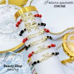 Pulsera de nudo con dije de mamá
