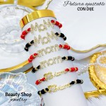 Pulsera de nudo con dije de mamá