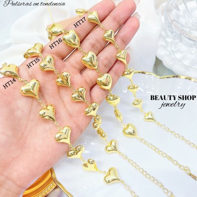 Pulsera en tendencia oro chino 