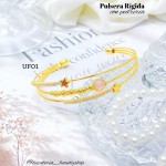 pulsera rígida full pedrería 