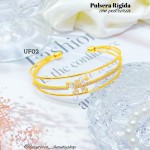 pulsera rígida full pedrería 
