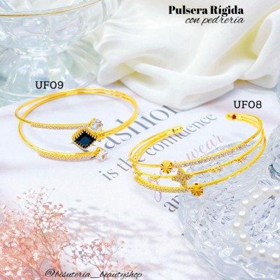 pulsera rígida full pedrería 