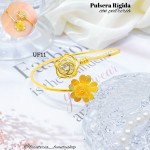 pulsera rígida full pedrería 