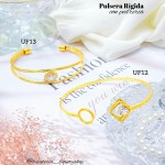 pulsera rígida full pedrería 