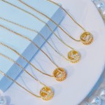 Cadena letras oro chino (&8）