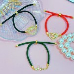 pulsera ajustable color con dije para dia de las madres 12& 