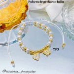 #01 Pulseras perla con 2 tije  &11  (*1.75)