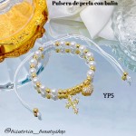 #01 Pulseras perla con 2 tije  &11  (*1.75)