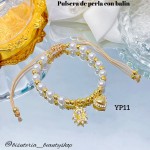 #01 Pulseras perla con 2 tije  &11  (*1.75)