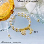 #01 Pulseras perla con 2 tije  &11  (*1.75)