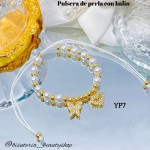 #01 Pulseras perla con 2 tije  &11  (*1.75)