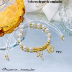 #01 Pulseras perla con 2 tije  &11  (*1.75)
