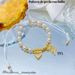 #01 Pulseras perla con 2 tije  &11  (*1.75)