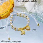 #01 Pulseras perla con 2 tije  &11  (*1.75)