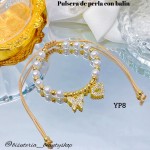 #01 Pulseras perla con 2 tije  &11  (*1.75)