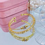 pulsera de lujo adaptable oro chino 18.5&