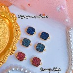 dije para pulsera brillante oro chino 6&