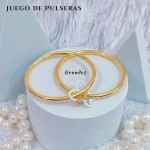 Juego de pulseras lujo Oro chino 28&