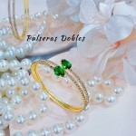 pulseras oro chino con pedreria 17&