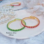 pulsera con piedras ajustable 14.5&