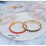 pulsera con piedras ajustable 14.5&
