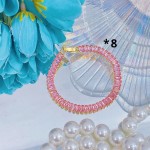 pulsera broche oro chino con piedras 14.5&